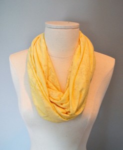 She Does Justice yellow burnout scarf